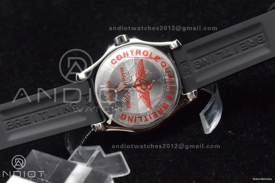 A Bezel Dial Rehaut Best Superocean Edition and 44 1:1 On Rubber Casual Black with TF Automatic Strap Yellow Black 471 0103